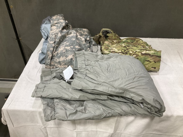 (6) Wet Weather Jackets, (13) Cold Weather Parkas & Assorted Items