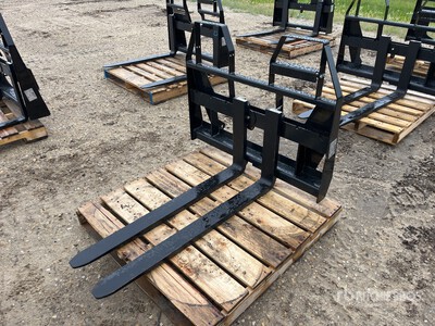 Quantity of (5) 2026 AGT ISOCPF48-4400-FF 48 in 4400 lb Wheel Loader Forks (Unused)