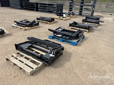 Quantity of (5) 2026 AGT SSCPF48-4400-WFF 48 in Skid Steer Forks (Unused)