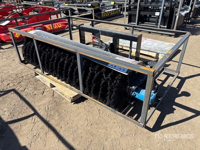 2026 Mower King SSAB72 72 in Skid Steer Broom (Unused)