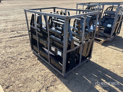 Quantity of (5) 2026 AGT SSCPF48-6600-WFF 48 in Skid Steer Forks (Unused)
