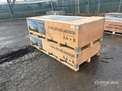 2025 AGR-MS2642 26 ft x 42 ft Metal Garage Bâtiment d'entreposage (Unused)