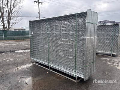 Quantity of (20) 2025 GLCF1006 10 ft x 6 ft Chain Link Temporary Clôture du site (Unused)