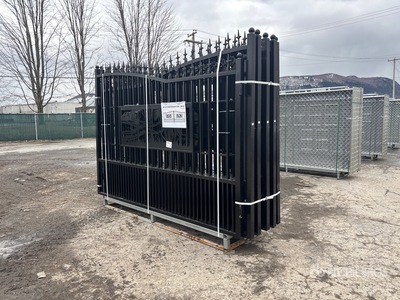 Quantity of (5) 2025 GLDG05 20 ft x 7 ft Wrought Iron Bi-Parting Portail d'entrée (Unused)