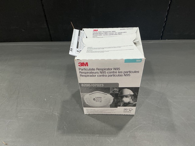 (1,019) 3M N95 Particulate Respirators