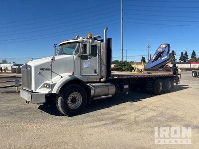 PM PM 24023 4000 lb Knuckle Boom on 2014 Kenworth  Crane truck 6x4 Boom Truck