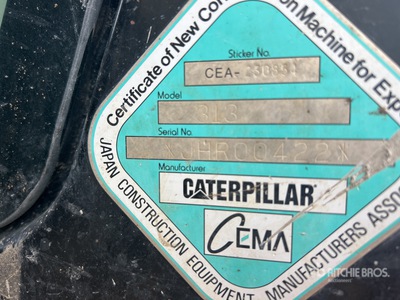 2021 Cat 313 Tracked Excavator