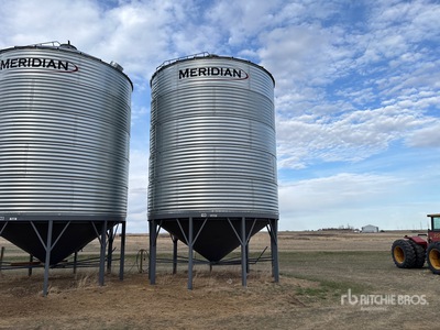 Meridian +/- 5000 bu 5 Ring Hopper Grain Bin