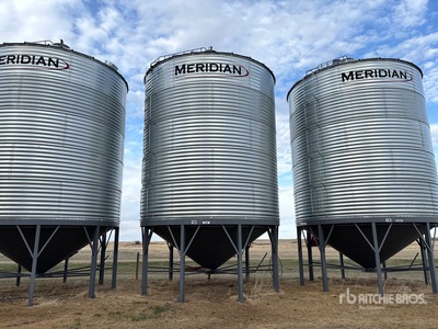 Meridian +/- 5000 bu 5 Ring Hopper Grain Bin