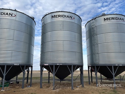 Meridian +/- 5000 bu 5 Ring Hopper Grain Bin