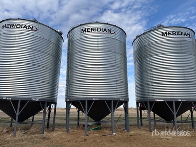 Meridian +/- 5000 bu 5 Ring Hopper Grain Bin