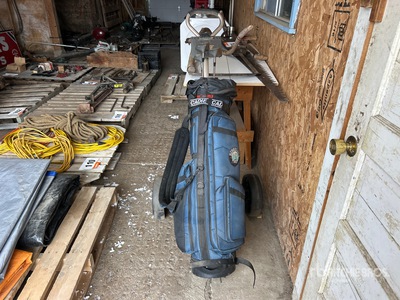 Golf Clubs and Caddy
