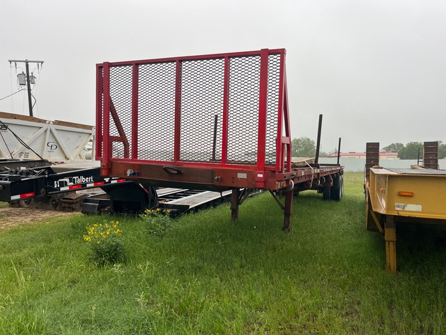 1973 Hobbs DOM 40 ft T/A Flatbed Trailer