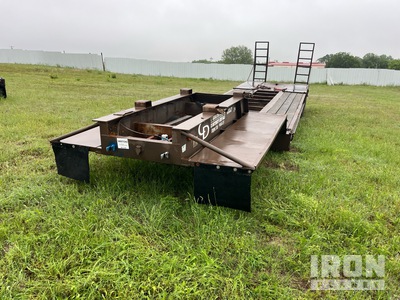 1982 Tech Steel LBT25 T/A Single Drop Lowboy Trailer