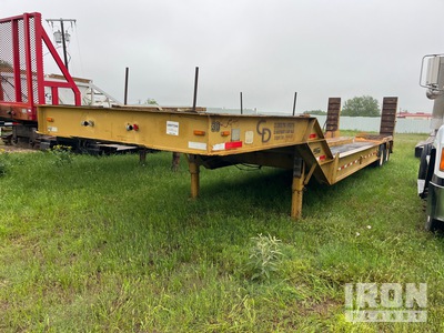 1983 Load King PCS252 25 ton T/A Single Drop Lowboy Trailer