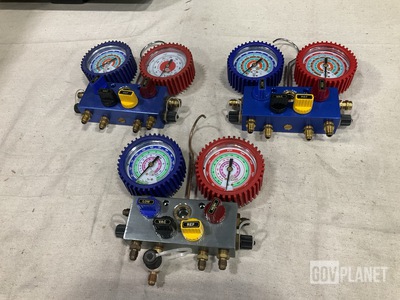 Mastercool 86961-G-WR Four War Charging & Testing Manifold Gauge Set