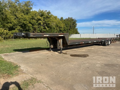 1980 Aztec 45 ft T/A Drop Deck style trailer Flatbed Trailer