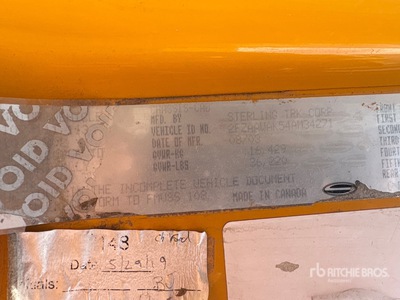 2004 Sterling L8500 4x2 Tipper Truck