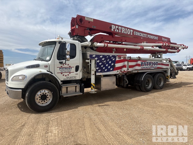 2015 Alliance  38R 38 m on 2016 Freightliner M2 106 6x4 Concrete Pump Truck