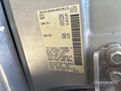 2012 Nissan Altima Automobile