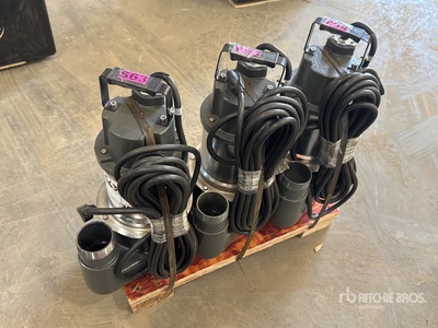Quantity of (3) Mustang MP4800 2 in Submersible Water Pump (Unused)