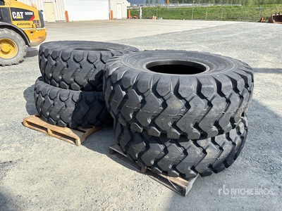 Quantity of (4) Tai Hao 23.5x25 Tires (Unused)
