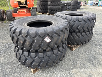 Quantity of (4) Tai Hao 20.5x25 E3/L3 Tires (Unused)