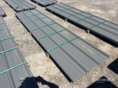 Quantity of 2025 Kit Containers 12 ft Steel R Panel (Unused)