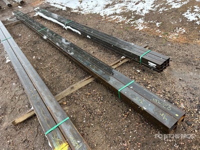 Quantity of 2025 Kit Containers STEEL 3 in x 5 in x 24 ft Square Tubing Tubo (Unused)