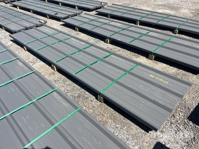 Quantity of 2025 Kit Containers 12 ft Steel R Panel (Unused)