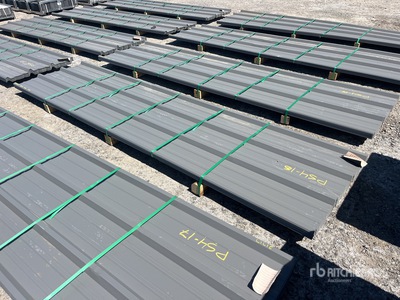 Quantity of 2025 Kit Containers 12 ft Steel R Panel (Unused)