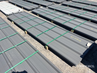 Quantity of 2025 Kit Containers 12 ft Steel R Panel (Unused)