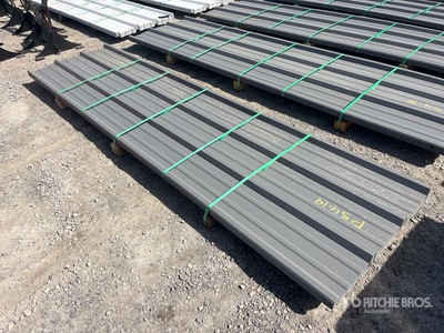 Quantity of 2025 Kit Containers 12 ft Steel R Panel (Unused)