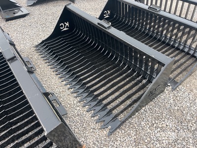 2025 Kit Containers QT-SB-H72-F 72 in Skeleton Skid Steer Bucket (Unused)