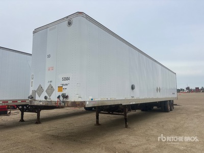 1996 Fruehauf 53 ft x 102 in T/A Tool crib Van Trailer