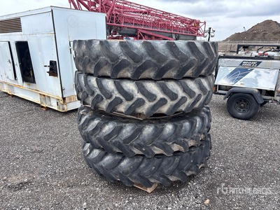 Quantity of (4) 380/90R46 Pneus - Fits Rotator 1274C