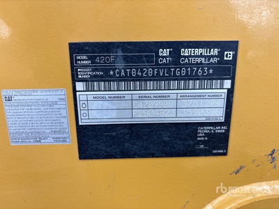 2014 Cat 420F Baggerlader