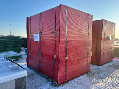 Quantity of (90) Canex Fence 8 ft x 6 ft Powder Coated bouw hek