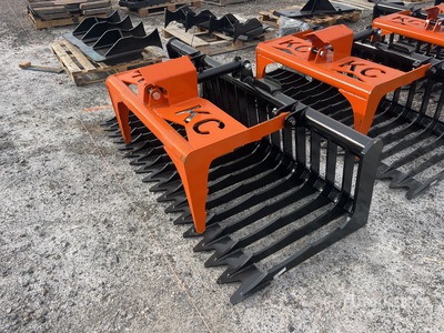 2025 Kit Containers QT-SG-S76-V3 76 in Skeleton Skid Steer Grapple (Unused)