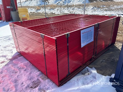 Quantity of (30) Canex 8 ft x 6 ft Powder Coated Temporary bouw hek (Unused)