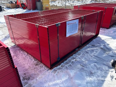 Quantity of (30) Canex 8 ft x 6 ft Powder Coated Temporary bouw hek (Unused)