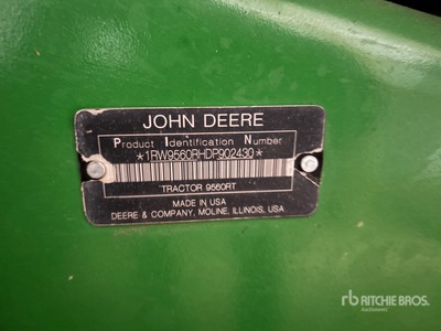 2013 John Deere 9560RT Track Tractor