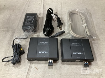 (4) Black Box IC406A 4-Port Fiber Extenders
