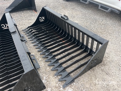 2025 Kit Containers QT-SB-H76-V3 76 in Skeleton Skid Steer Bucket (Unused)