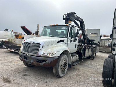 2005 Hiab 175-1 14330 lb Knuckle Boom on 2008 International 4300 4x2 Boom Truck (Inoperable)