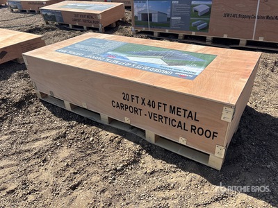 2026 Rhino AGR-MC2040 20 ft x 40 ft Metal Carport (Unused)