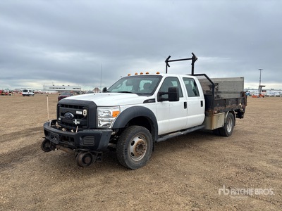 2015 Ford F-550 XL 4x2 Crew Cab Flatbed Truck