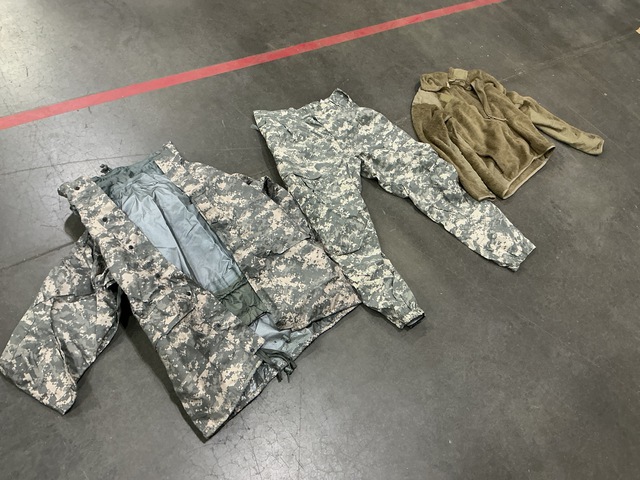 (3) Cold Weather Parkas, (3) Pairs of Cold Weather Trousers & Assorted Items