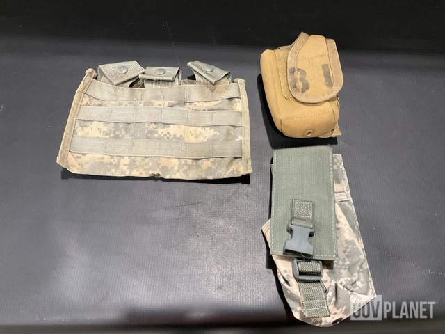 (70) M4 Three Mag Pouches, (31) Radio Covers & Assorted Items