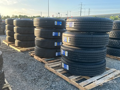 Quantity of (4) Pallets of 295/75R22.5 Tires